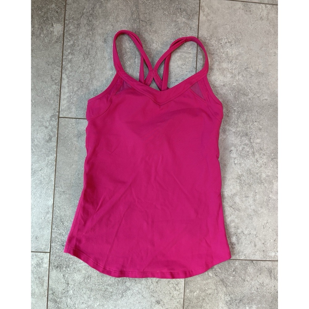 lululemon athletica Hot Pink Strappy Tank Top